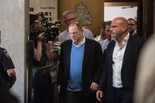 Harvey Weinstein, leaving court on May 25, 2018